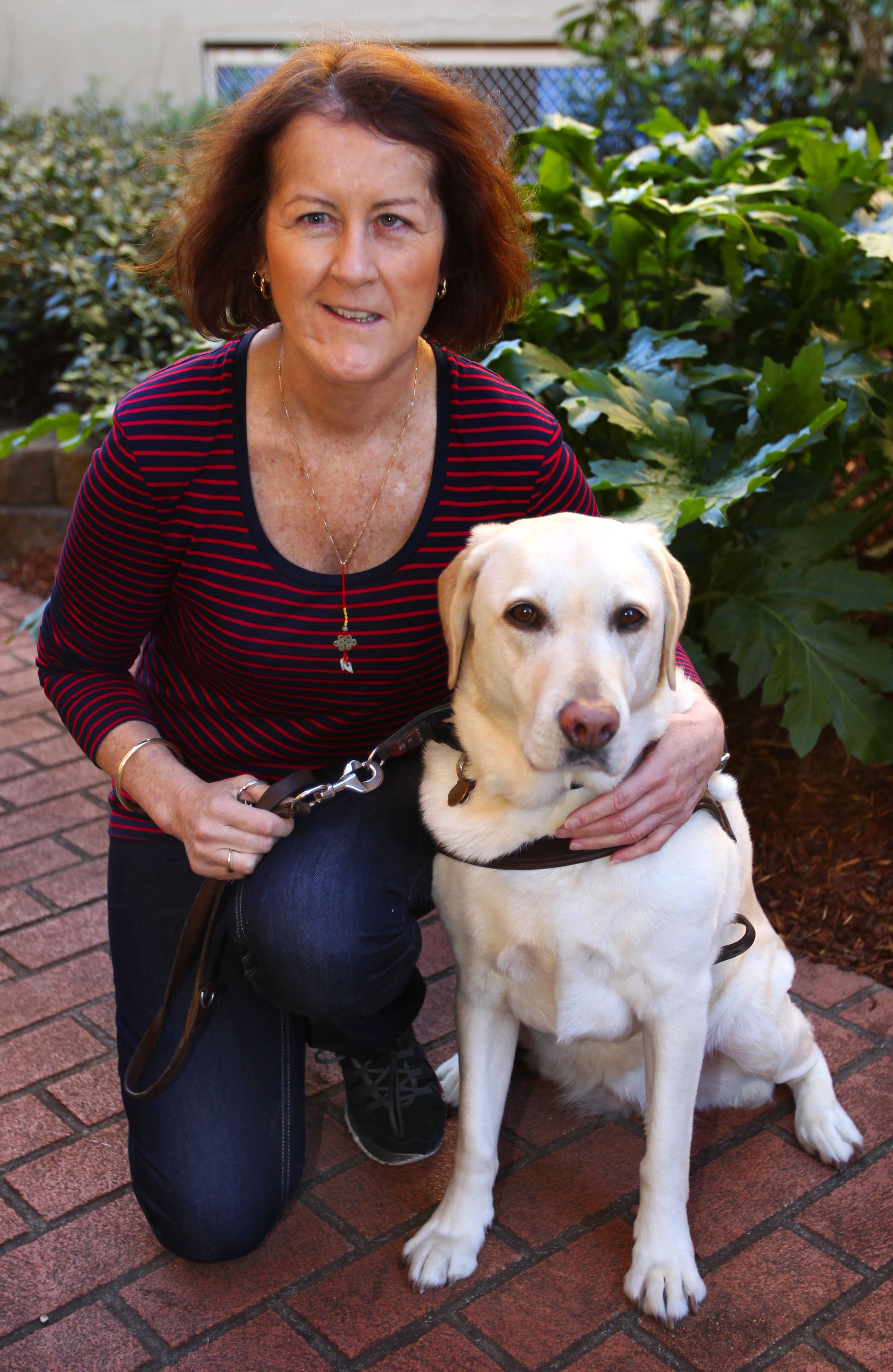 Susie and Haly Susie and her dog guide Haly